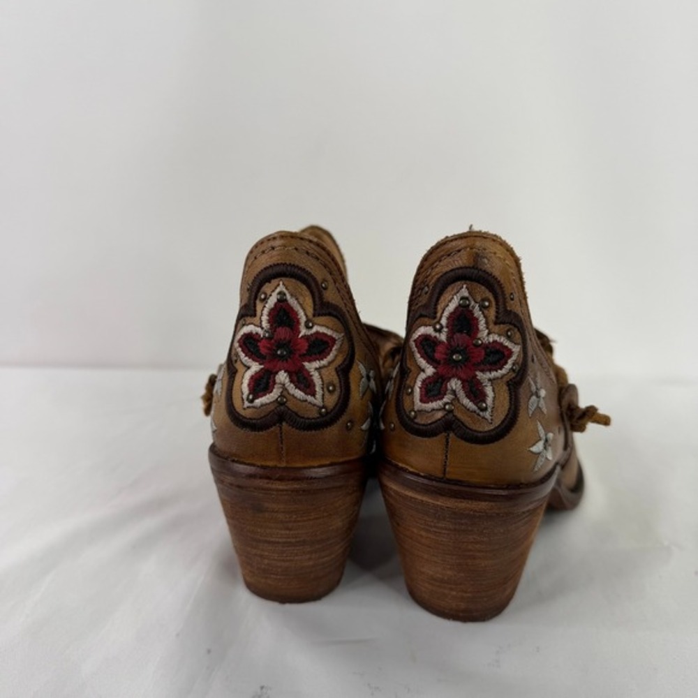 Sundance‎ Vera Cruz Estrada Embroidered Western Ankle Boots Spain Size 39 - Picture 10 of 13